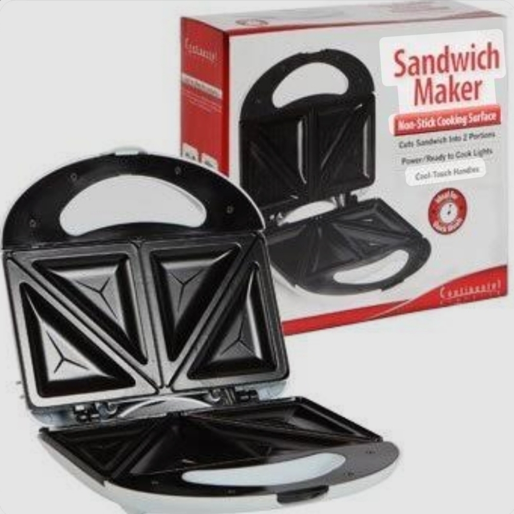 Cuisinart Black Sandwich Maker with Cool Touch Handles